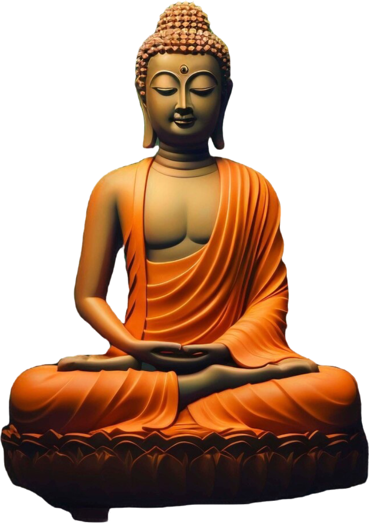 buddha-statue-with-leaves